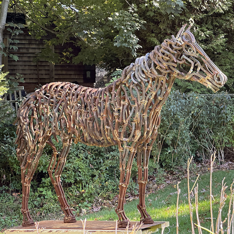 Mustang Horse Sculpture