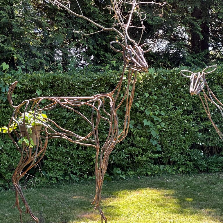 Metal Deer Sculpture - Shelter Island Stag