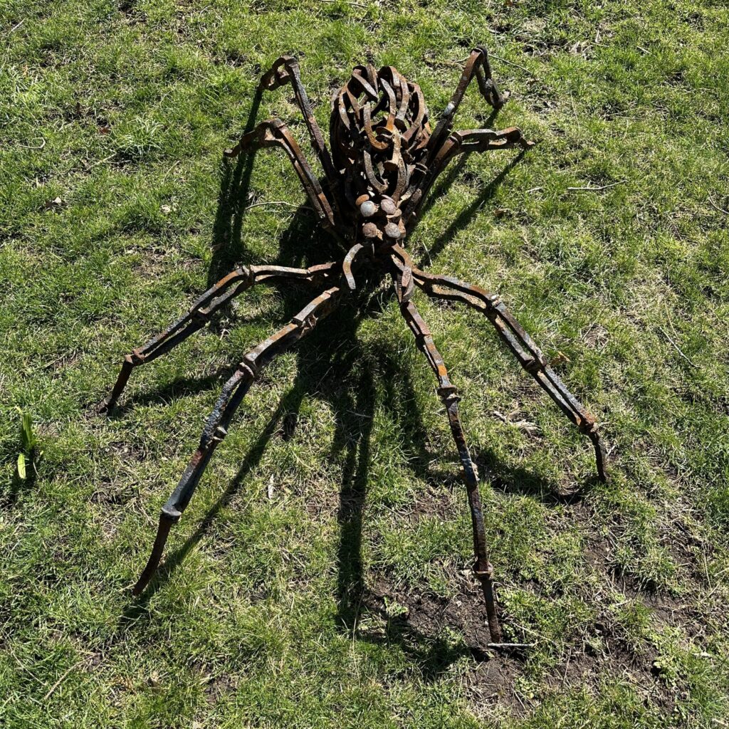 Metal Spider Sculpture