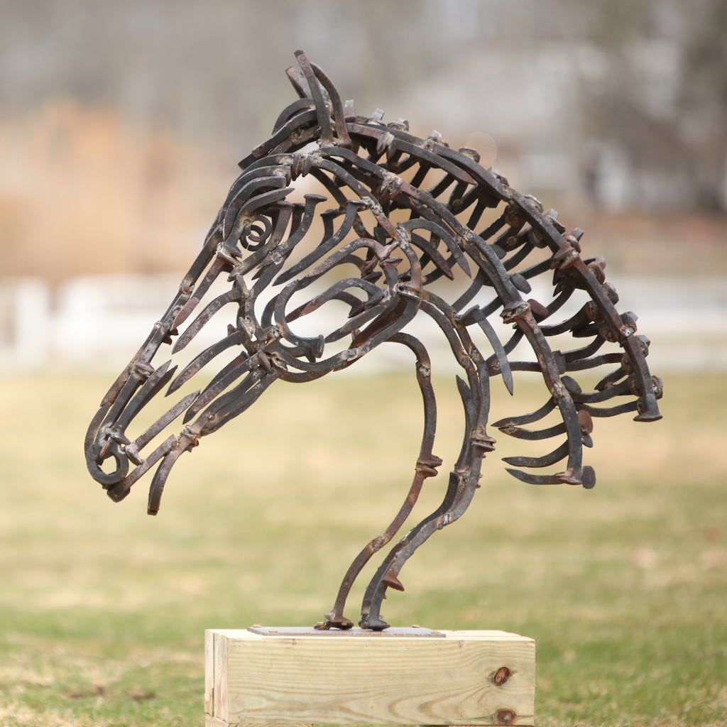 Horse Bust Sculpture